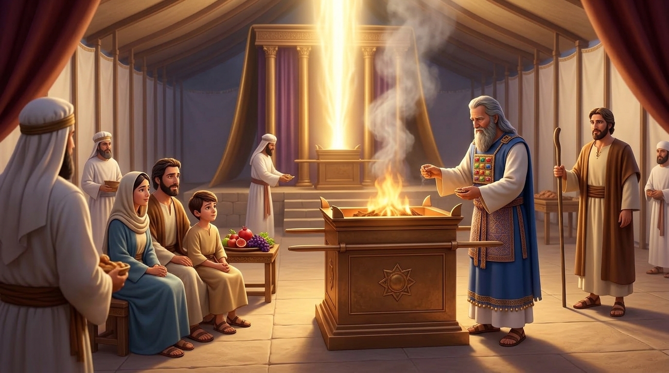 Historia biblica para niños Sheminí Atzeret